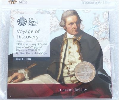 2018 Captain Cook £2 Brilliant Uncirculated Coin Pack Sealed 2018 Captain Cook £2 Brilliant Uncirculated Coin Pack Sealed