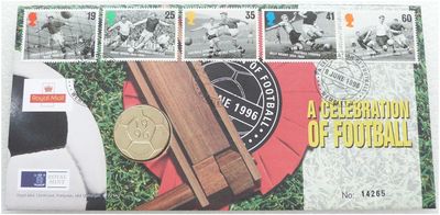 1996 Celebration of Football £2 Brilliant Uncirculated Coin First Day Cover