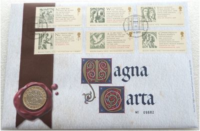 2015 Magna Carta £2 Brilliant Uncirculated Coin First Day Cover PNC