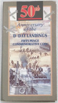 1994 D-Day Landings 50p Brilliant Uncirculated Coin Pack
