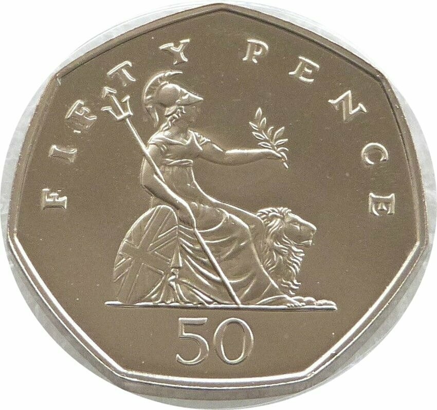 1998 Britannia 50p Brilliant Uncirculated Coin 1998 Britannia 50p Brilliant Uncirculated Coin