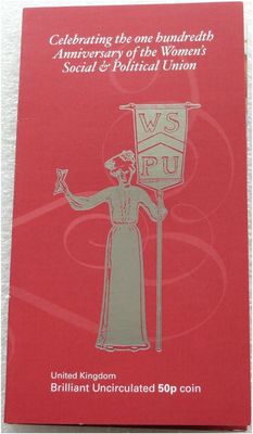 2003 Suffragettes 50p Brilliant Uncirculated Coin Pack