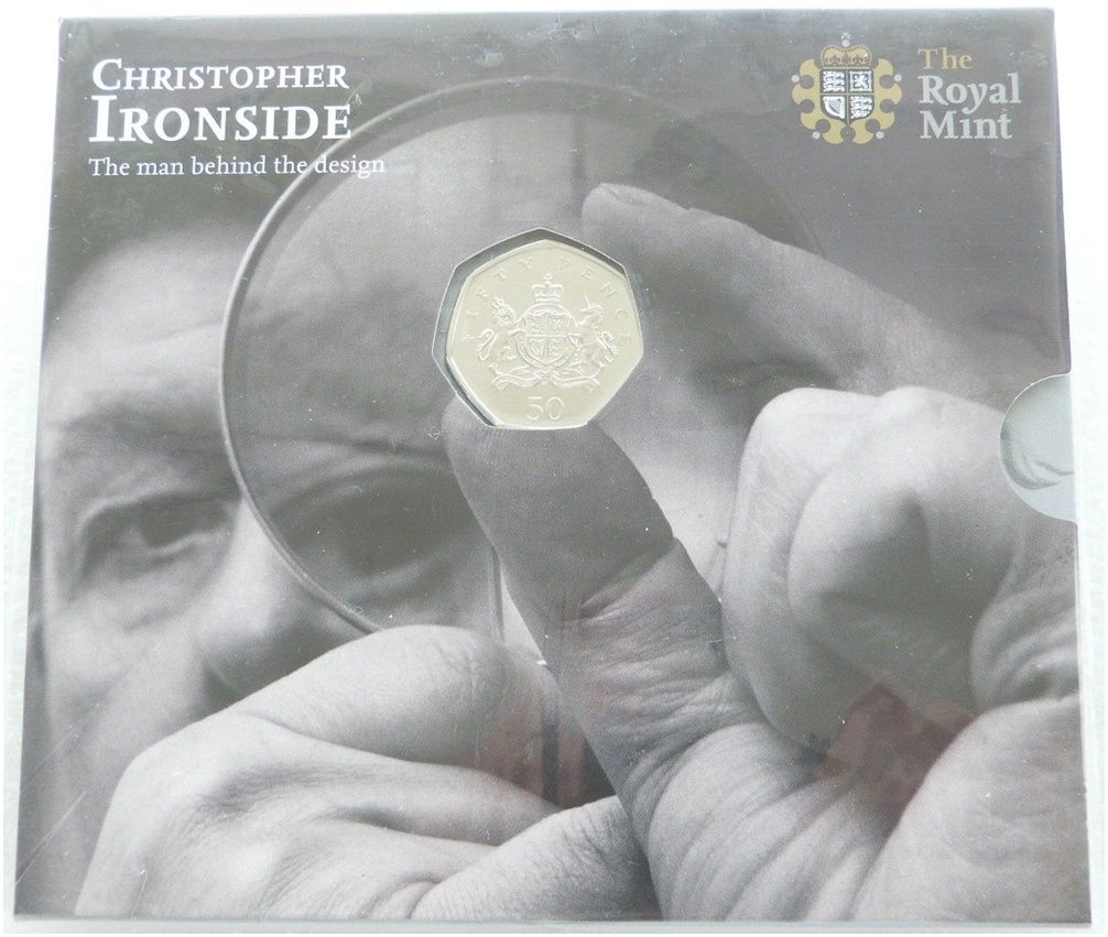 2013 Christopher Ironside 50p Brilliant Uncirculated Coin Pack Sealed - Mintage 4,403 2013 Christopher Ironside 50p Brilliant Uncirculated Coin Pack Sealed - Mintage 4,403
