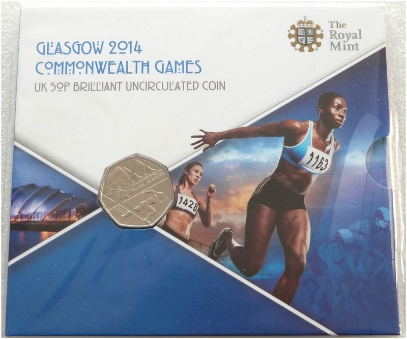 2014 Commonwealth Games Glasgow 50p Brilliant Uncirculated Coin Pack Sealed 2014 Commonwealth Games Glasgow 50p Brilliant Uncirculated Coin Pack Sealed