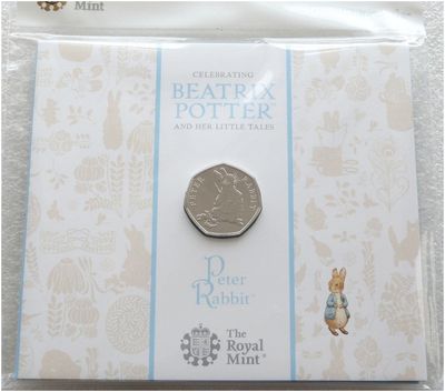 2018 Peter Rabbit 50p Brilliant Uncirculated Coin Pack Sealed
