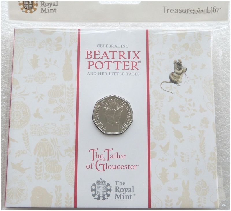 2018 Tailor of Gloucester 50p Brilliant Uncirculated Coin Pack Sealed 2018 Tailor of Gloucester 50p Brilliant Uncirculated Coin Pack Sealed