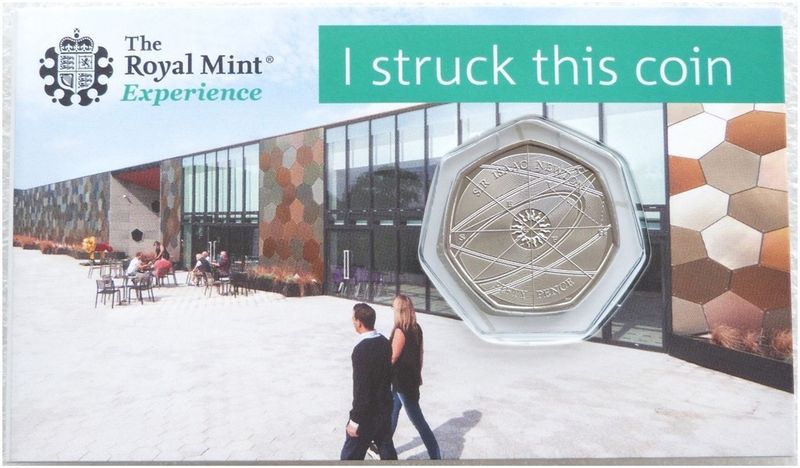 2018 Sir Isaac Newton 50p Brilliant Uncirculated Coin Pack