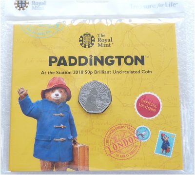 2018 Paddington at the Station 50p Brilliant Uncirculated Coin Pack Sealed 2018 Paddington at the Station 50p Brilliant Uncirculated Coin Pack Sealed