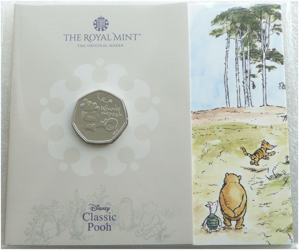 2020 Winnie the Pooh 50p Brilliant Uncirculated Coin Pack Sealed