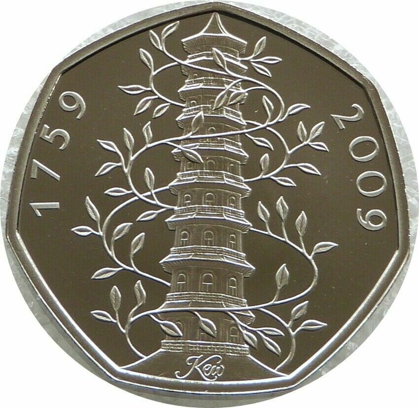 2019 Kew Gardens 50p Brilliant Uncirculated Coin