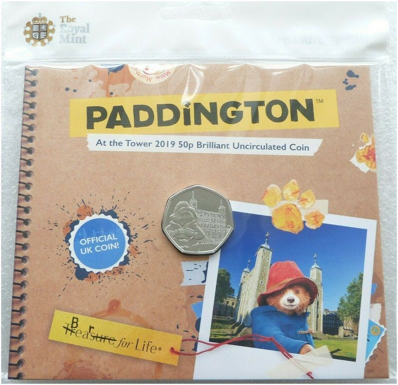 2019 Paddington at the Tower of London 50p Brilliant Uncirculated Coin Pack Sealed