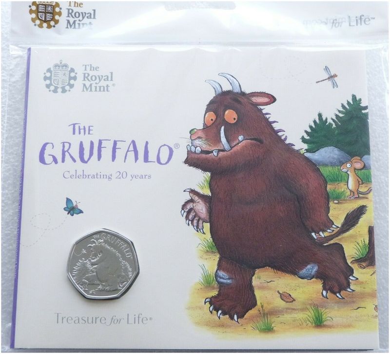 2019 The Gruffalo and Mouse 50p Brilliant Uncirculated Coin Pack Sealed