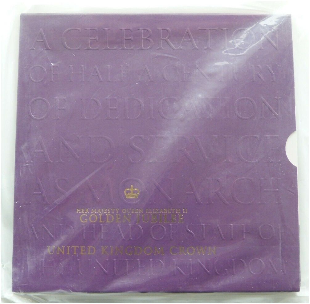 2002 Golden Jubilee £5 Brilliant Uncirculated Coin Pack Sealed