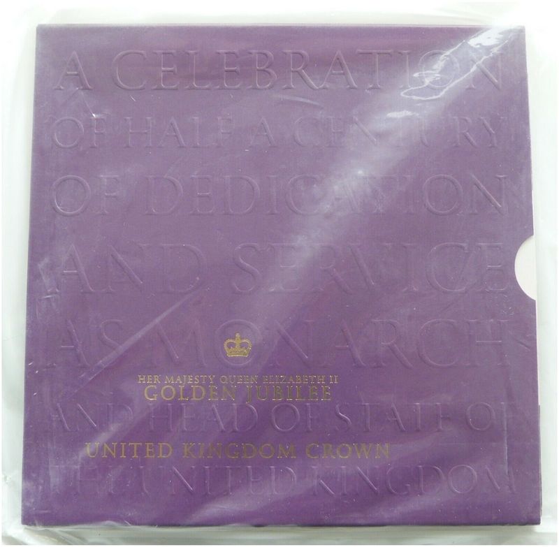 2002 Golden Jubilee £5 Brilliant Uncirculated Coin Pack Sealed 2002 Golden Jubilee £5 Brilliant Uncirculated Coin Pack Sealed