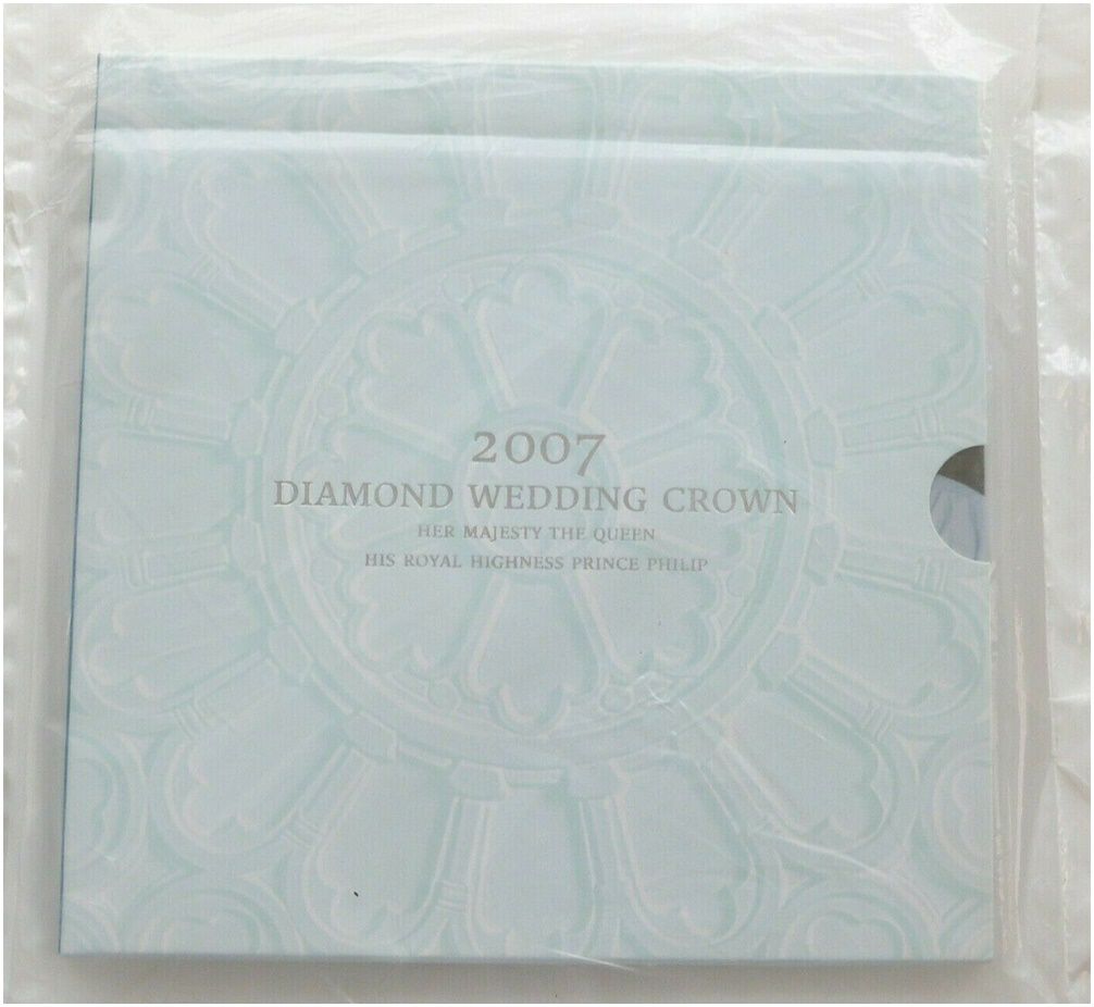 2007 Diamond Wedding £5 Brilliant Uncirculated Coin Pack Sealed