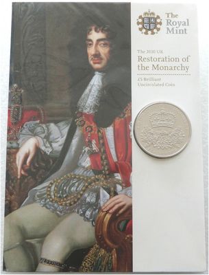 2010 Restoration of the Monarchy £5 Brilliant Uncirculated Coin Pack Sealed