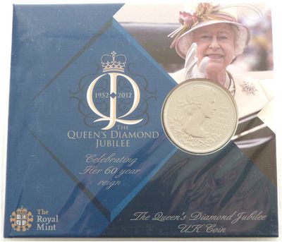 2012 Diamond Jubilee £5 Brilliant Uncirculated Coin Large Pack Sealed