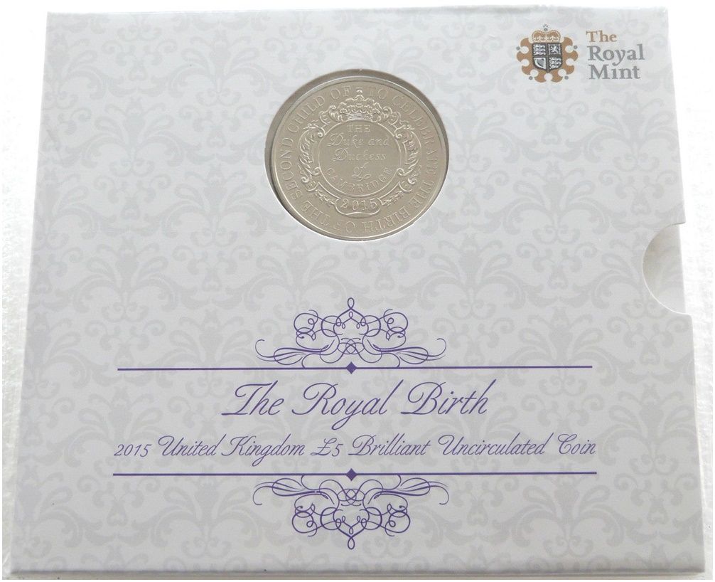 2015 Princess Charlotte Royal Birth £5 Brilliant Uncirculated Coin Pack Sealed