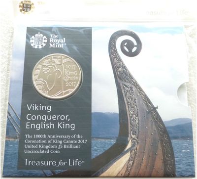 2017 King Canute Coronation £5 Brilliant Uncirculated Coin Pack Sealed