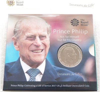 2017 Prince Philip Life of Service £5 Brilliant Uncirculated Coin Pack Sealed