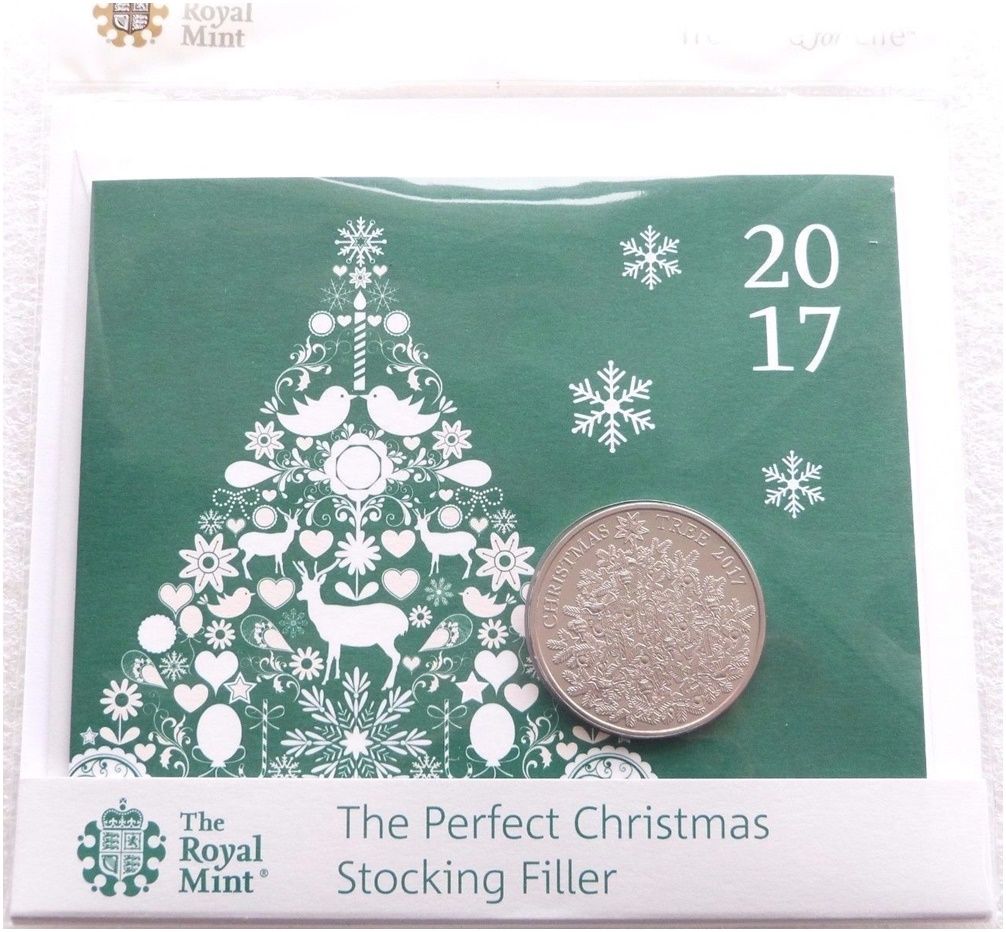2017 Christmas Tree £5 Brilliant Uncirculated Coin Pack Sealed