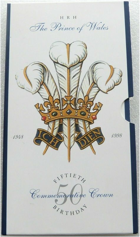 1998 Prince Charles of Wales £5 Brilliant Uncirculated Coin Pack