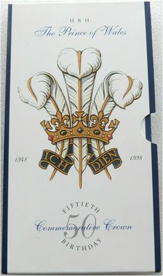 1998 Prince Charles of Wales £5 Brilliant Uncirculated Coin Pack 1998 Prince Charles of Wales £5 Brilliant Uncirculated Coin Pack