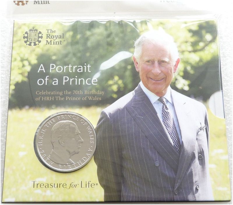 2018 Prince Charles of Wales £5 Brilliant Uncirculated Coin Pack Sealed