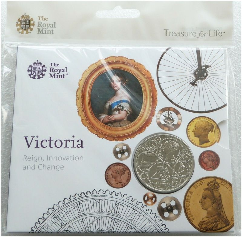 2019 Birth of Queen Victoria £5 Brilliant Uncirculated Coin Pack Sealed