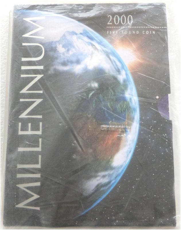 1999 Millennium Anno Domini £5 Brilliant Uncirculated Coin Pack Sealed 1999 Millennium Anno Domini £5 Brilliant Uncirculated Coin Pack Sealed