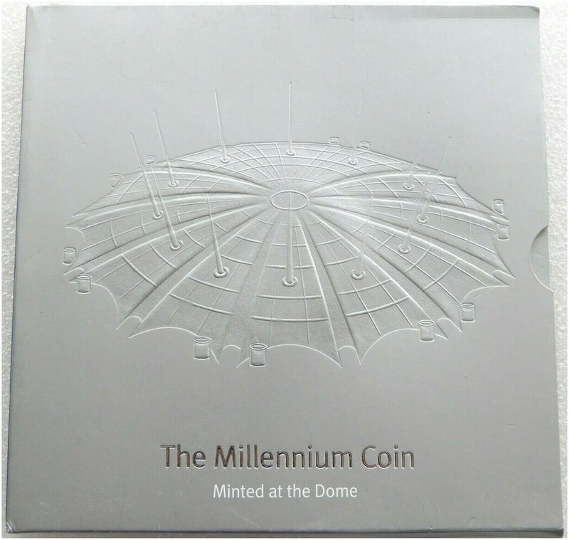 2000 Millennium Dome Mint Mark Anno Domini £5 Brilliant Uncirculated Coin Pack 2000 Millennium Dome Mint Mark Anno Domini £5 Brilliant Uncirculated Coin Pack