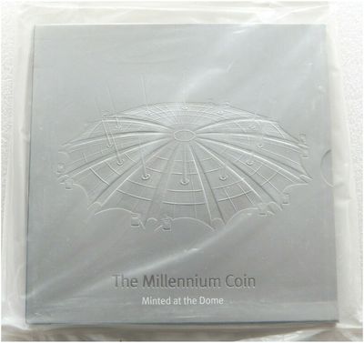 2000 Millennium Dome Mint Mark Anno Domini £5 Brilliant Uncirculated Coin Pack Sealed