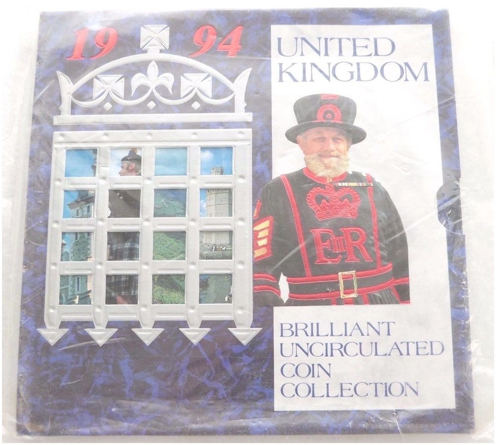 1994 Royal Mint Annual Brilliant Uncirculated 8 Coin Set Sealed