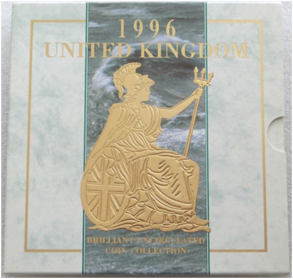 1996 Royal Mint Annual Brilliant Uncirculated 8 Coin Set