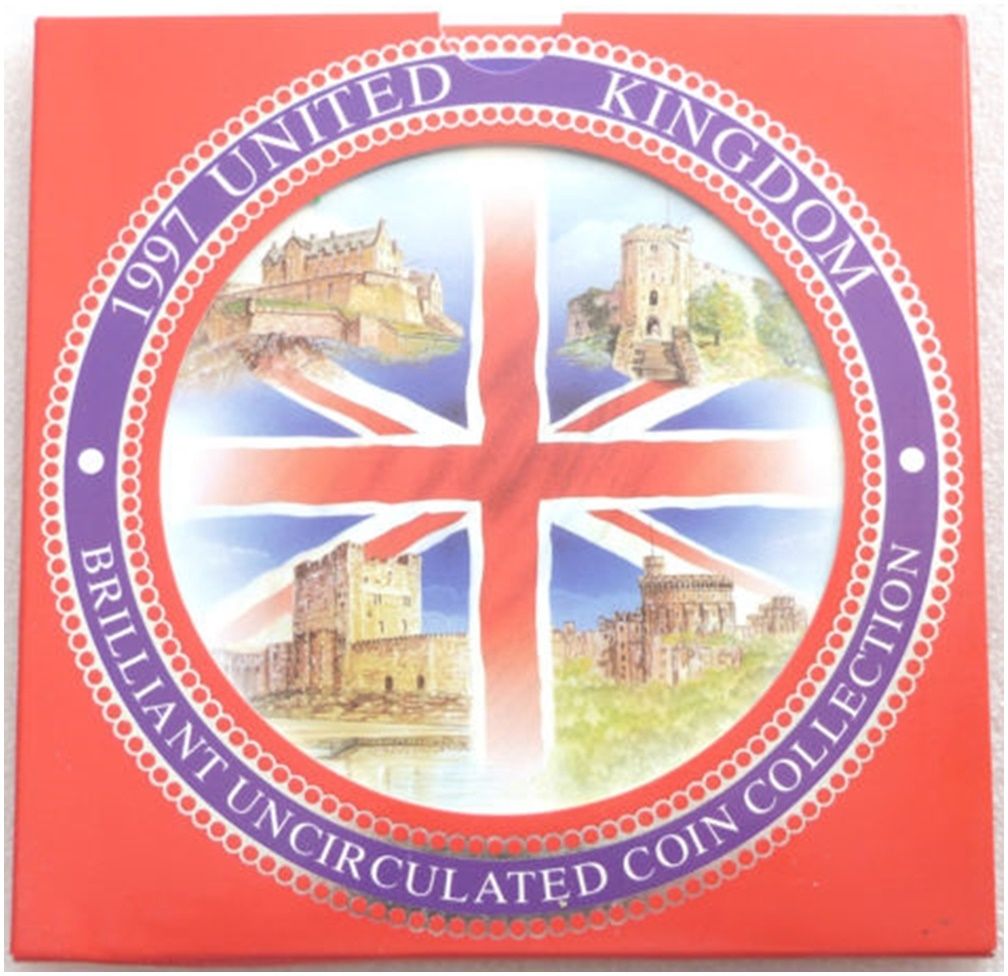 1997 Royal Mint Annual Brilliant Uncirculated 9 Coin Set