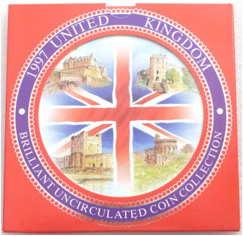 1997 Royal Mint Annual Brilliant Uncirculated 9 Coin Set