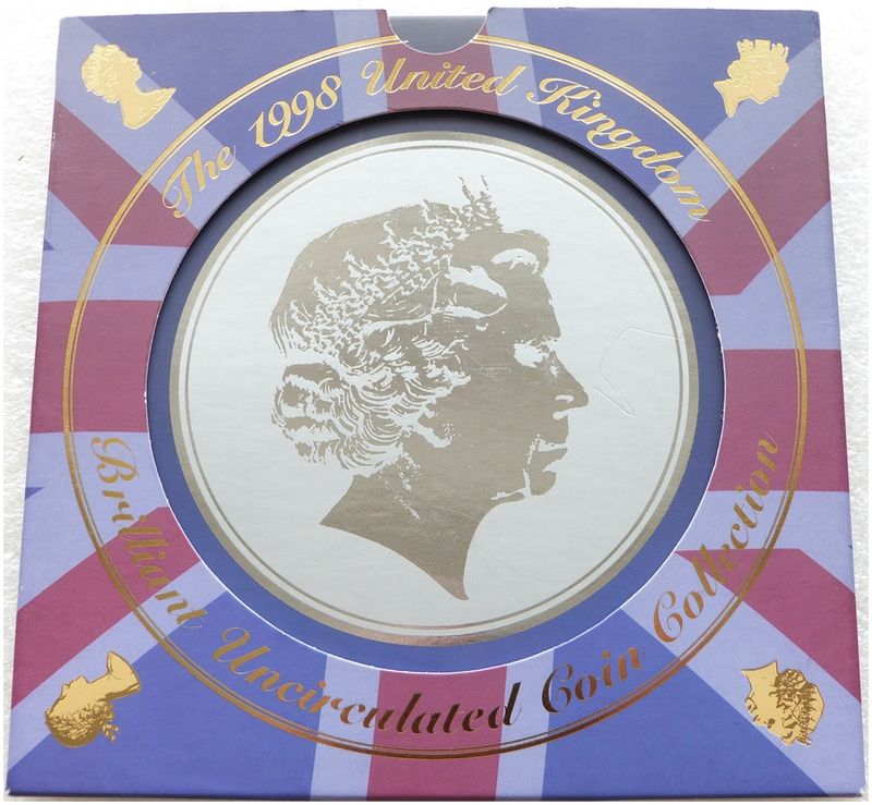 1998 Royal Mint Annual Brilliant Uncirculated 9 Coin Set