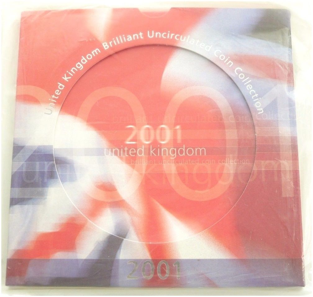 2001 Royal Mint Annual Brilliant Uncirculated 9 Coin Set Sealed