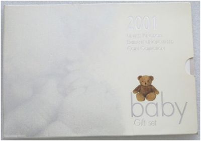 2001 Royal Mint Baby Gift Annual Brilliant Uncirculated 9 Coin Set