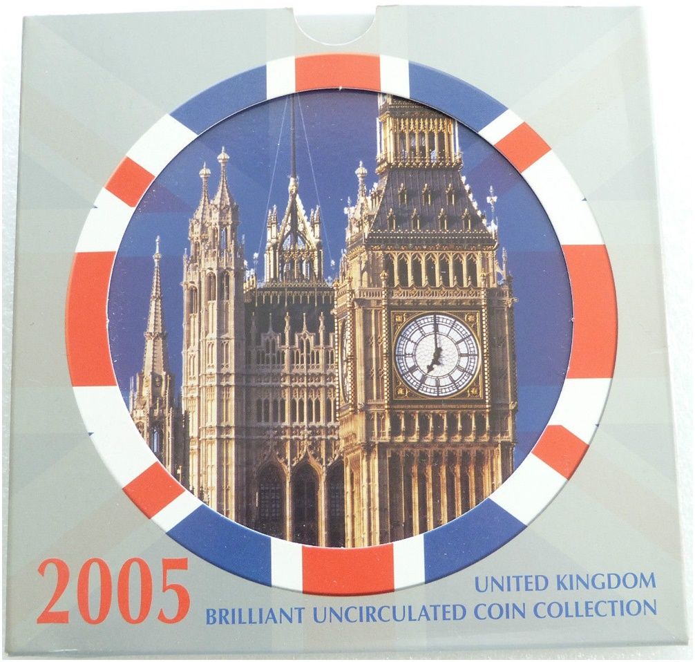 2005 Royal Mint Annual Brilliant Uncirculated 10 Coin Set