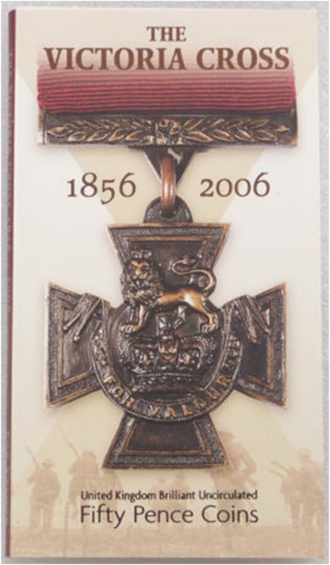 2006 Victoria Cross 50p Brilliant Uncirculated 2 Coin Set