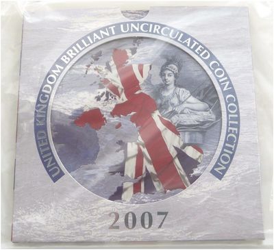 2007 Royal Mint Annual Brilliant Uncirculated 9 Coin Set Sealed