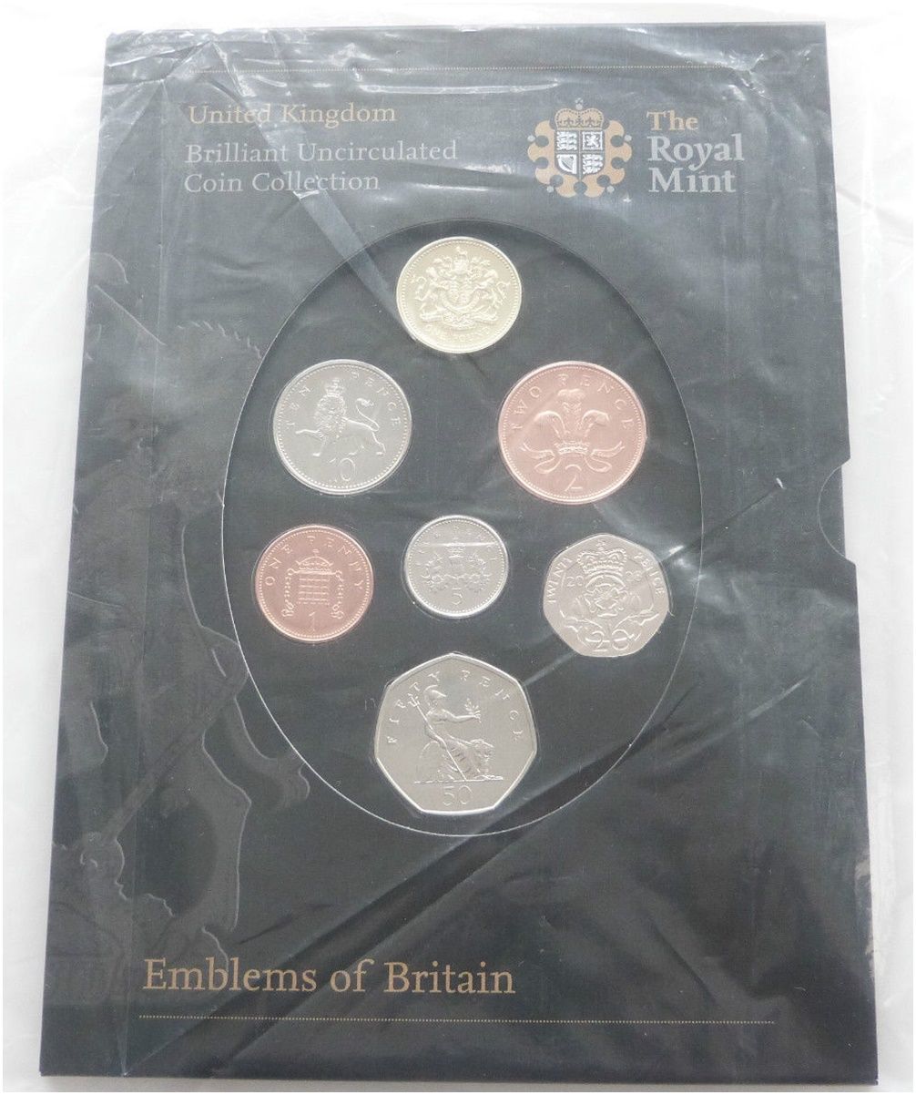 2008 Emblems of Britain Brilliant Uncirculated 7 Coin Set Sealed