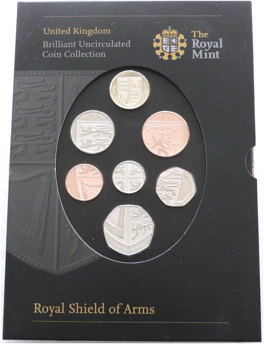 2008 Royal Shield of Arms Brilliant Uncirculated 7 Coin Set