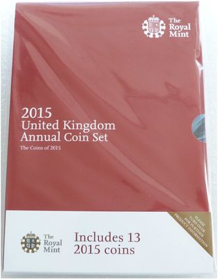 2015 Royal Mint Annual Brilliant Uncirculated 13 Coin Set Sealed