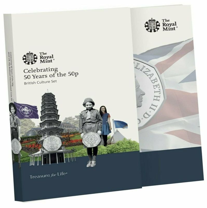 2019 British Culture 50p Brilliant Uncirculated 5 Coin Set Sealed - Incl Kew Gardens 2019 British Culture 50p Brilliant Uncirculated 5 Coin Set Sealed - Incl Kew Gardens