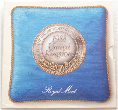 1988 Royal Mint Annual Brilliant Uncirculated 7 Coin Set