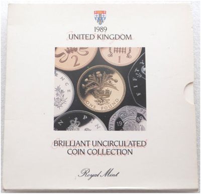 1989 Royal Mint Annual Brilliant Uncirculated 7 Coin Set