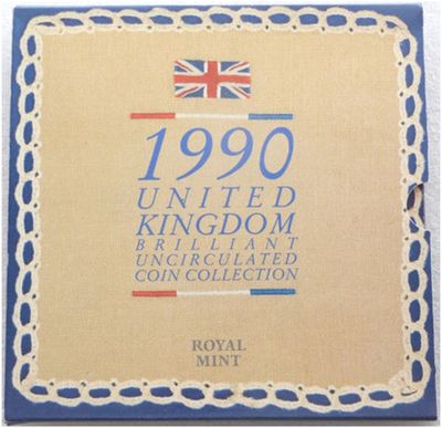 1990 Royal Mint Annual Brilliant Uncirculated 8 Coin Set