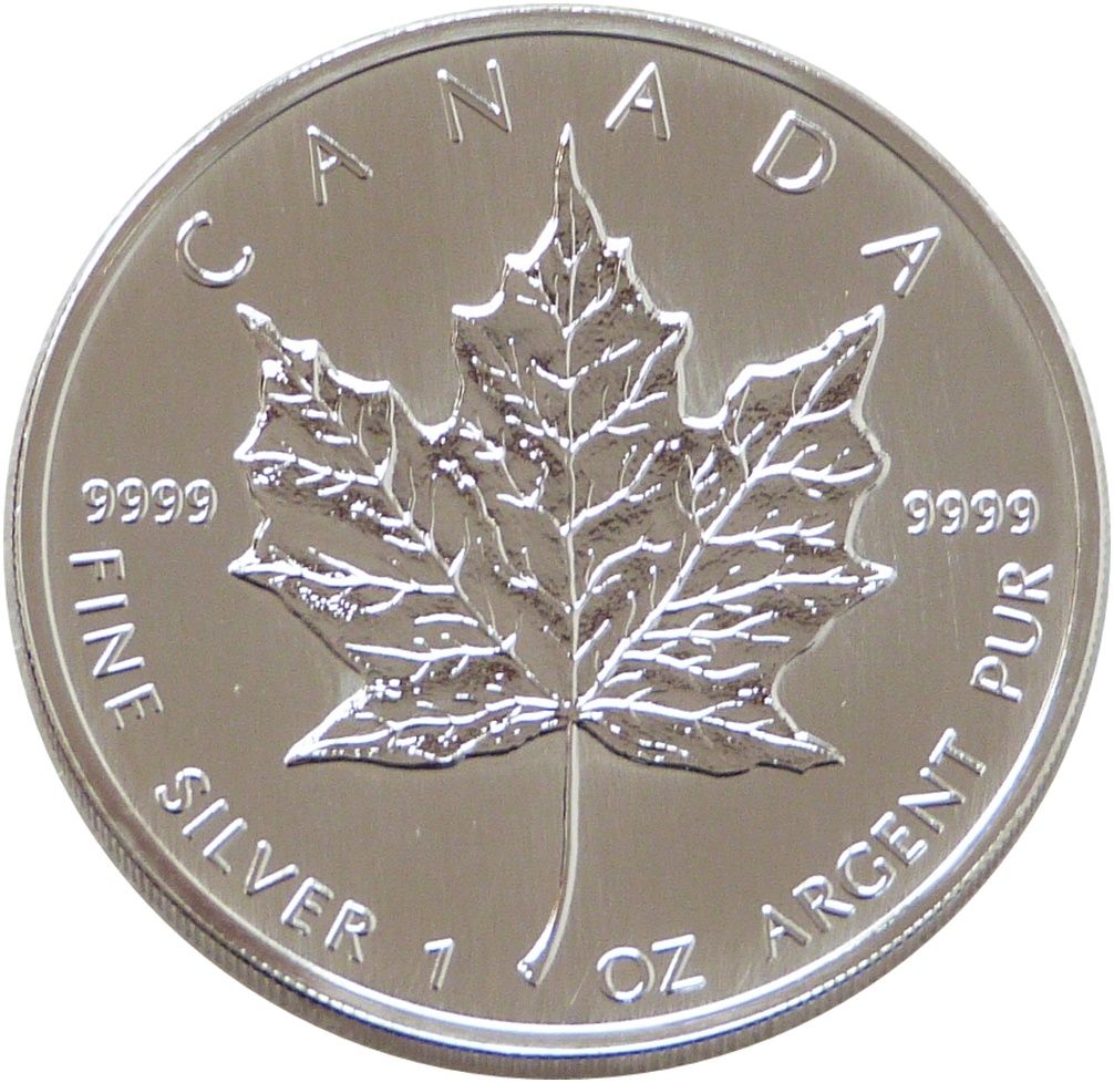 1999 Canada Maple Leaf $5 Silver 1oz Coin